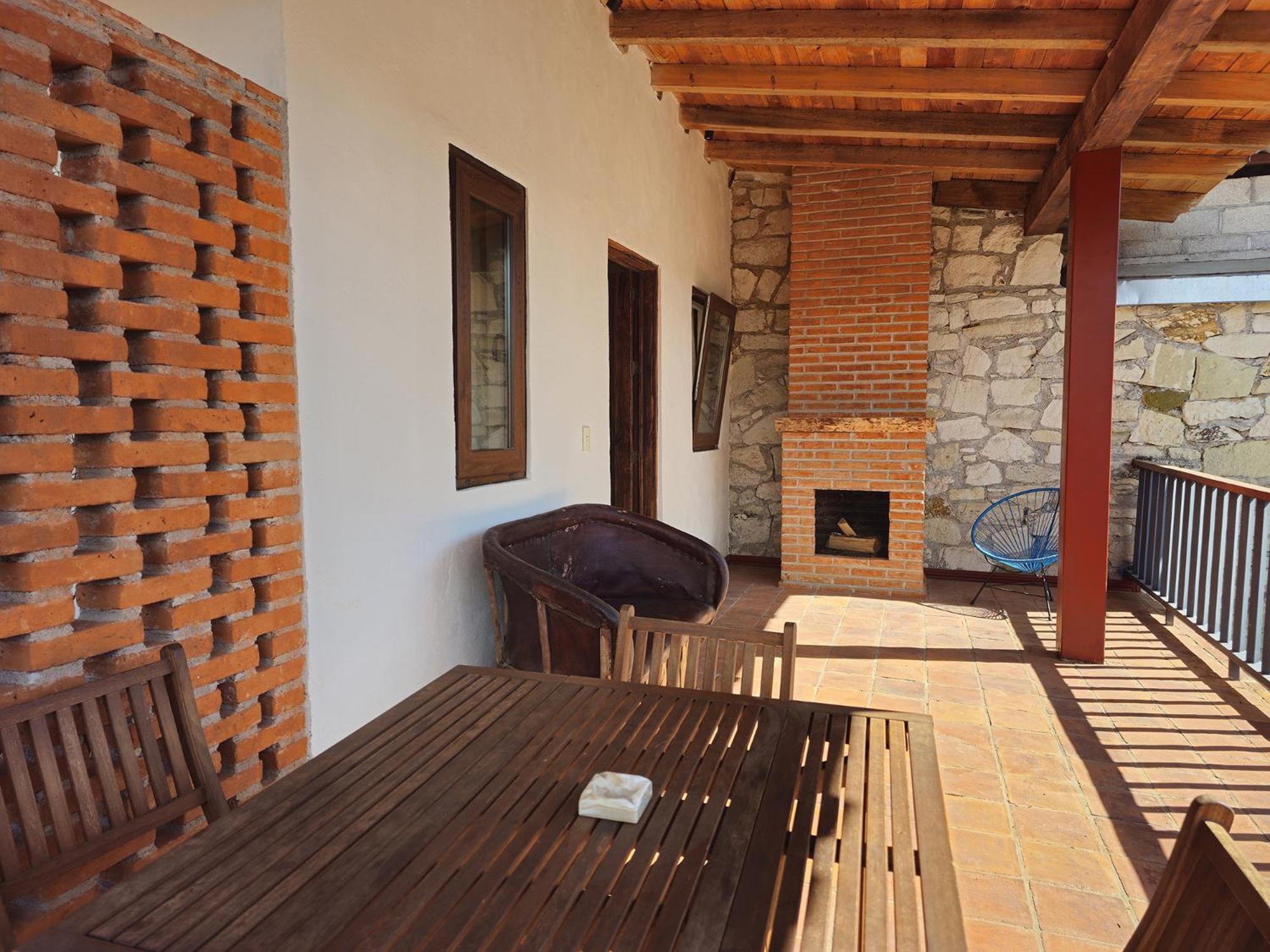 Отель La Casa Azul Huasca & Restaurante La Terraza Уаска-де-Окампо Экстерьер фото