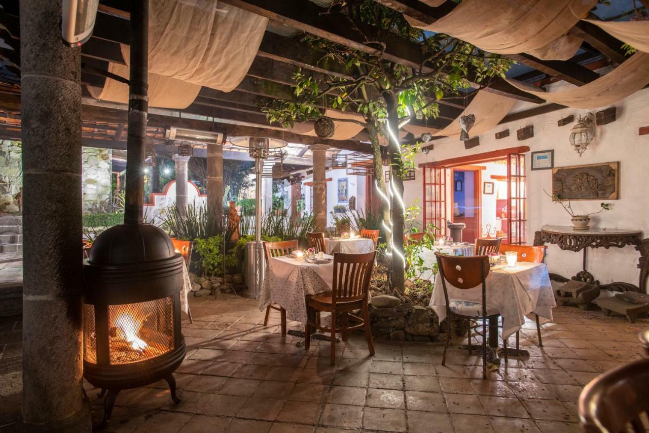 Отель La Casa Azul Huasca & Restaurante La Terraza Уаска-де-Окампо Экстерьер фото