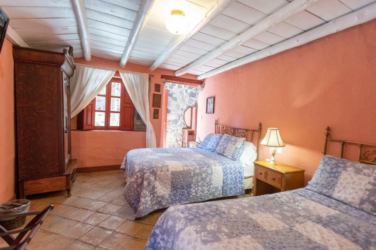 Отель La Casa Azul Huasca & Restaurante La Terraza Уаска-де-Окампо Экстерьер фото
